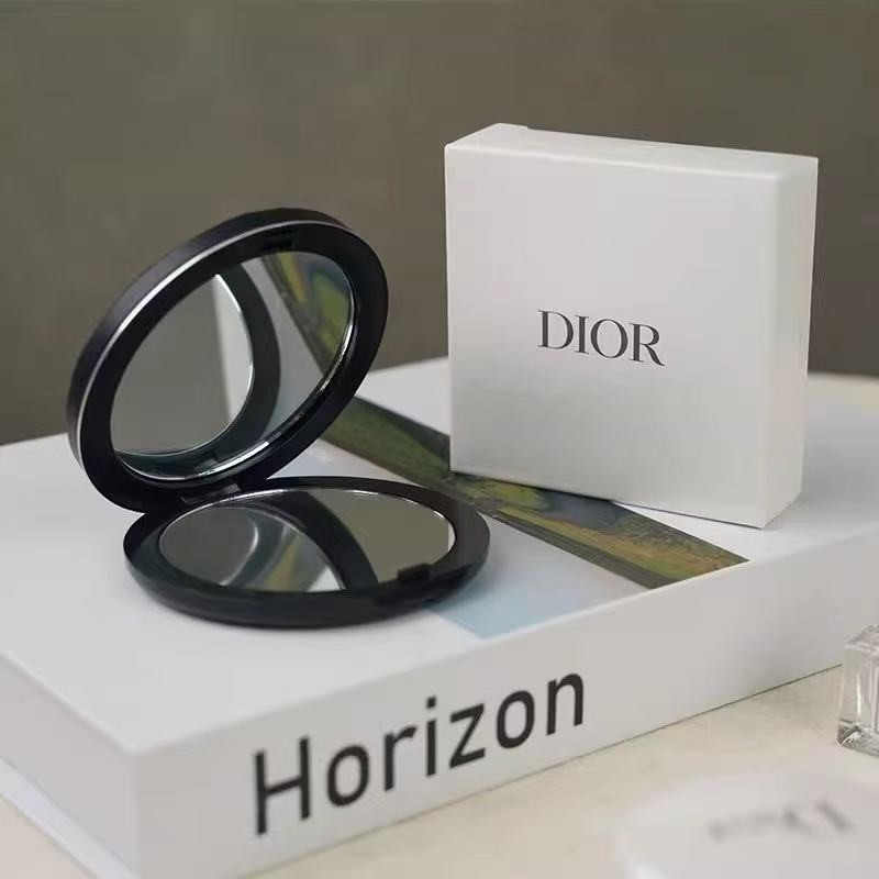 Dior Beauty Black silver Makeup Compact Mirror VIP Gift New in Box