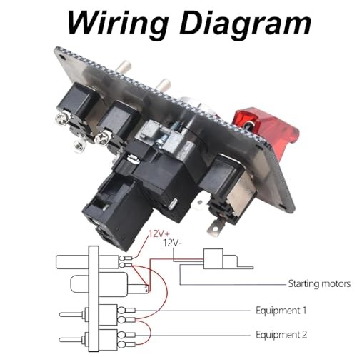4-in-1 Universal 12V Racing Ignition Switch Panel 4 in 1 Ignition Switch Panel