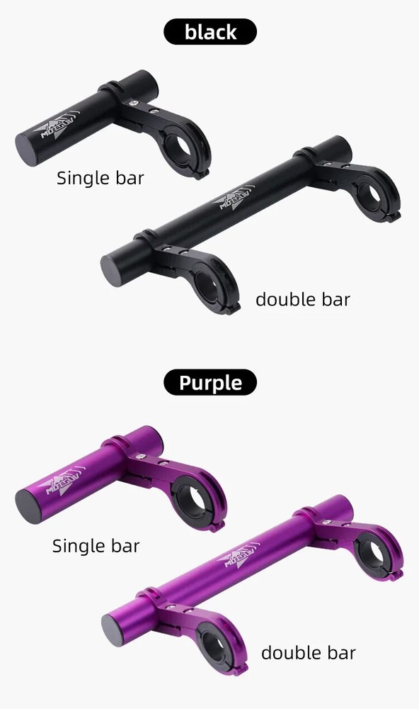 10/20/30cm Bicycle Handlebar Extended Bracket MTB Headlight Mount Extented Bar