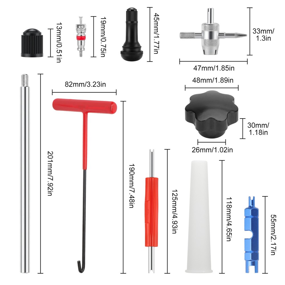 Quick Change Tire Valve Tool Kit Tire Valve Stem Core Quickly Replacement Tool