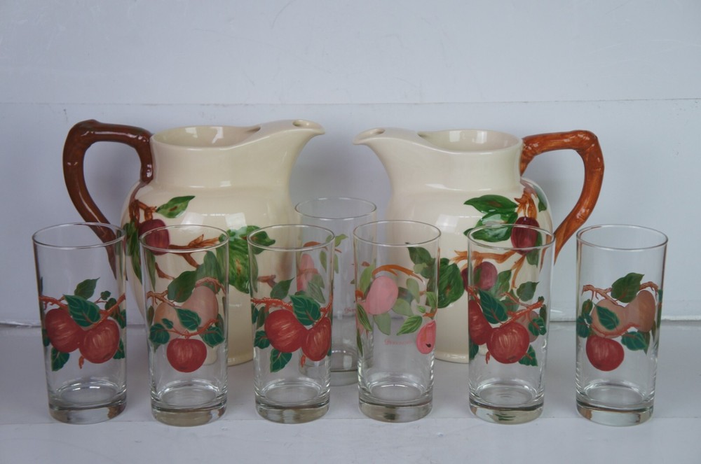 120 Piece Vintage Franciscan Apple Pattern Dinnerware Hand Painted USA England
