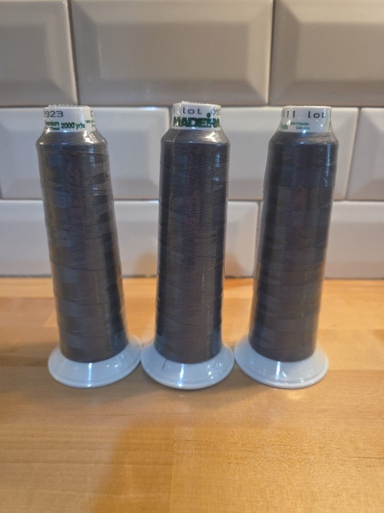 Madiera Serger Thread, 2000 Yds Each, Color 8111 - 3 pack