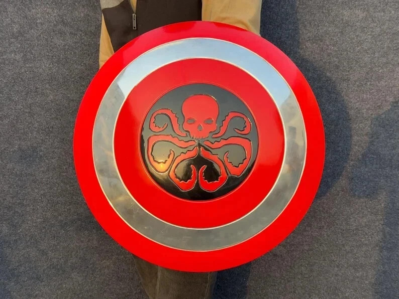 Captain America Shield 18'' Marvels Hydra Octopus Shield Authentic Prop Replica