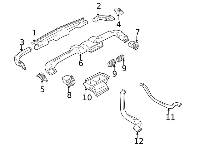 Genuine GM Vent Duct 30024204