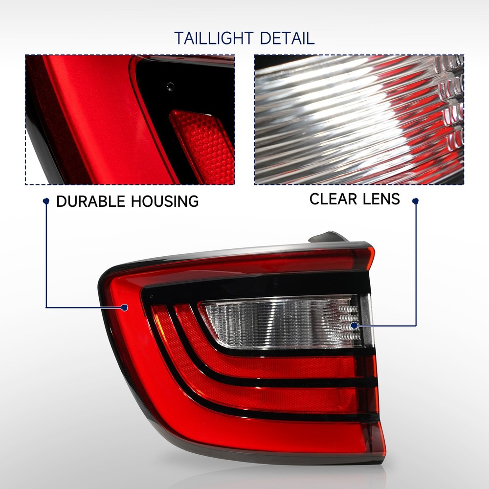 For 2014-2026 Dodge Durango Full LED Tail Light Outer With Bulb Left Driver Side