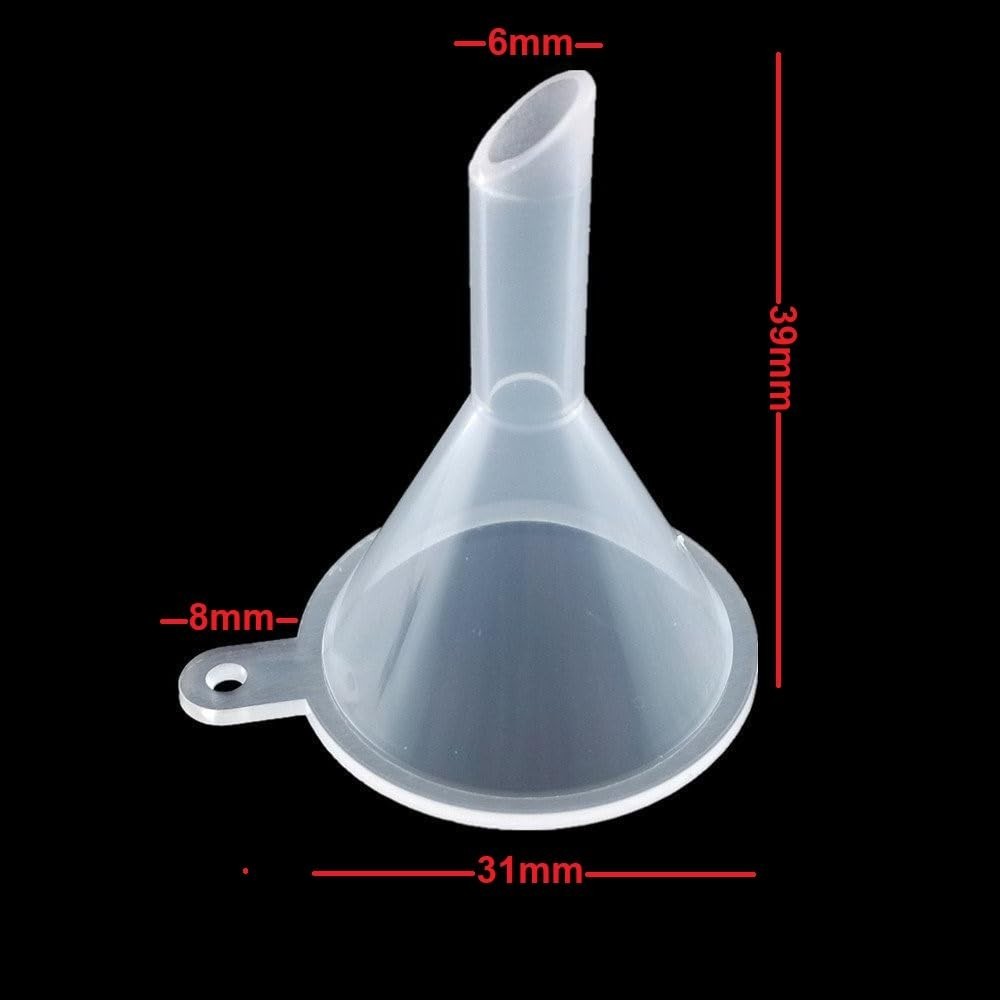 Versatile Mini Funnel Set (5 Pack) - Perfect for Kitchen, Crafts & Lab Use