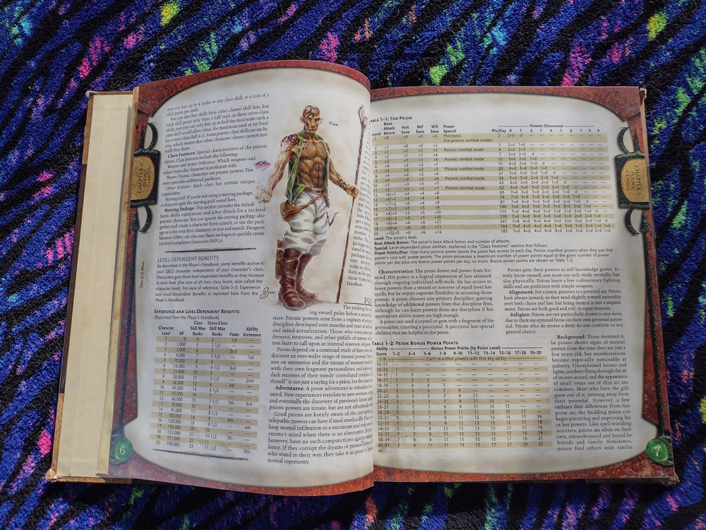 Psionics Handbook - Dungeons & Dragons 3rd Edition - D&D WOTC