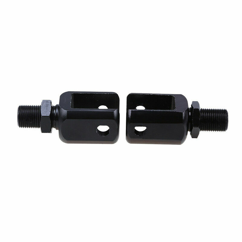 2pcs Universal Motorcycle Shock Absorber Adapter Fork Adapter Black Aluminum