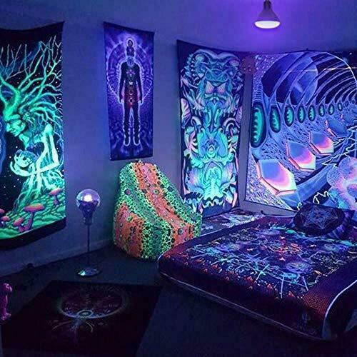LED UV Black Light Bulbs 15W(100w Equivalent) BR30 E26 Medium Base, UVA Level,