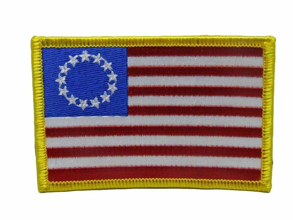 Betsy Ross Historical 13 Star Flag Iron On Patch