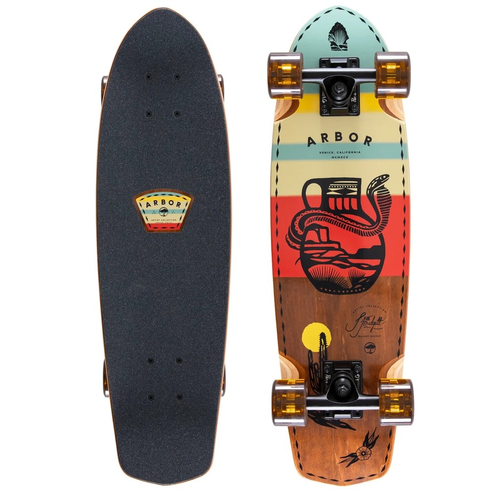 Arbor Pocket Rocket Artist Jess Mudgett Cruiser Complete - 27"