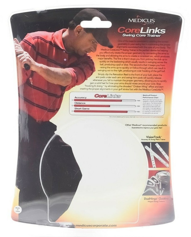 Medicus Core Links Black Gold Swing Trainer Stop Slicing Stop Hooking Stop Pull