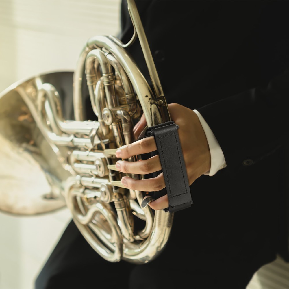 French Horn Hand Rest Instrument Accessory Guard With Strap Thin Grip