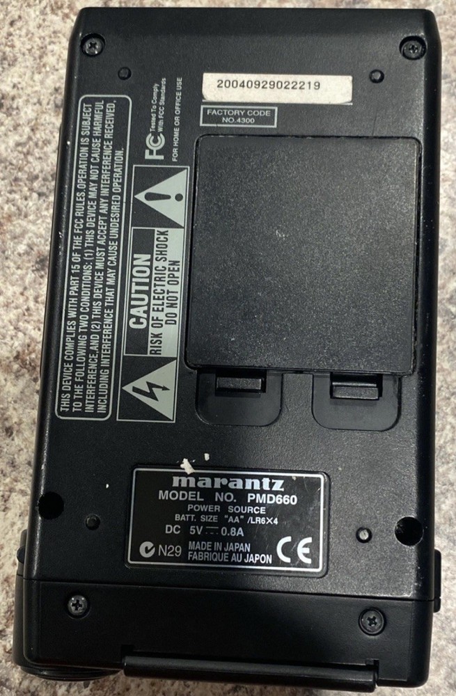 Marantz PMD660 Professional CF Card Recorder