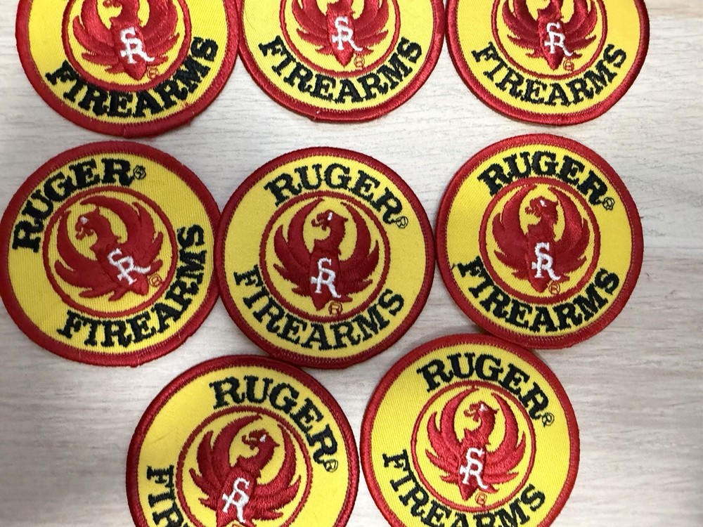 8 Vintage Ruger Firearms 3" Patches - Unused