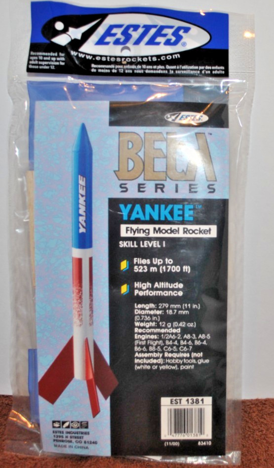 5 beta yankee flying model rocket skill level 1