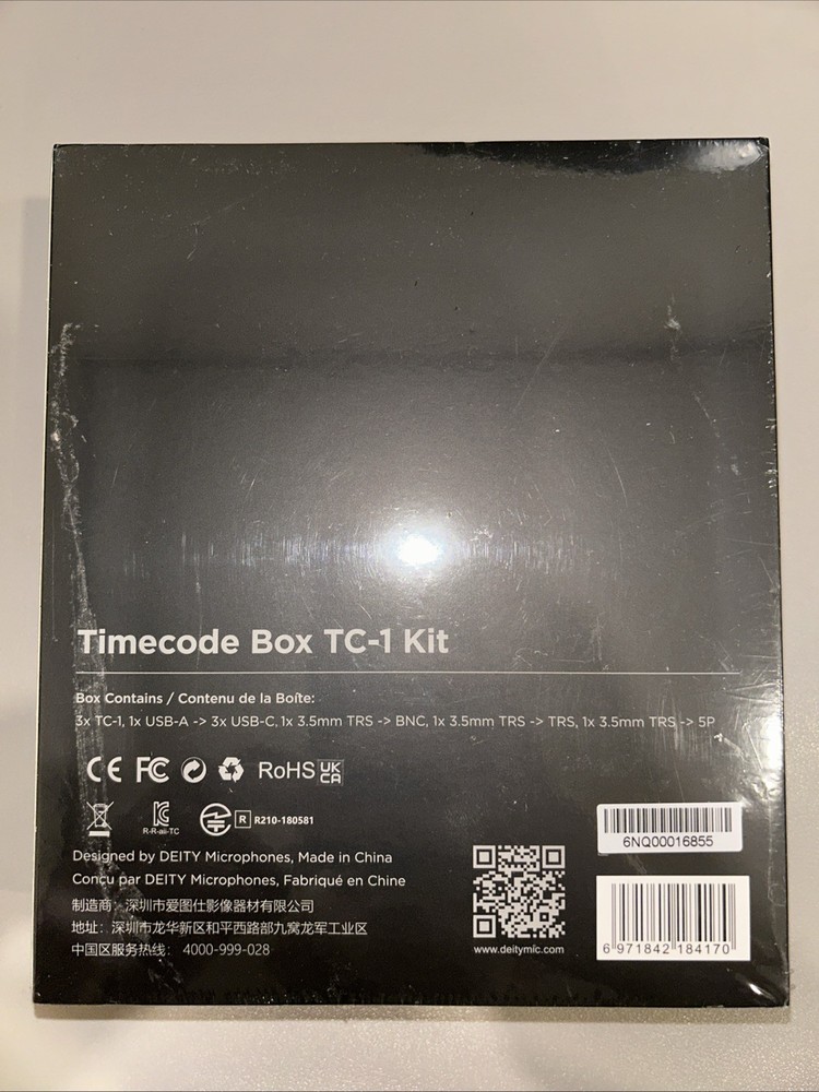 Deity TC-1 Timecode Box Generator 3-Pack Wireless Bluetooth 5.0 3.5mm Lock - USA