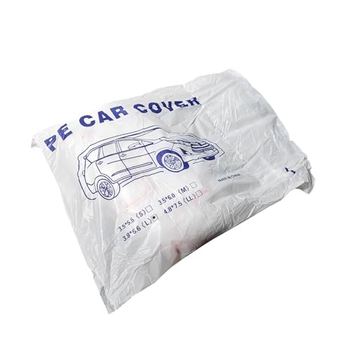 Clear Plastic Disposable Car Protective Cover, Temporary Universal Rain Dust