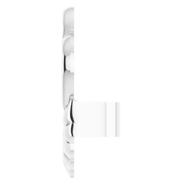 SINGLE 8mm STABILIZER Lifter SOLID 18k White Gold Earring Friction Push back Nut