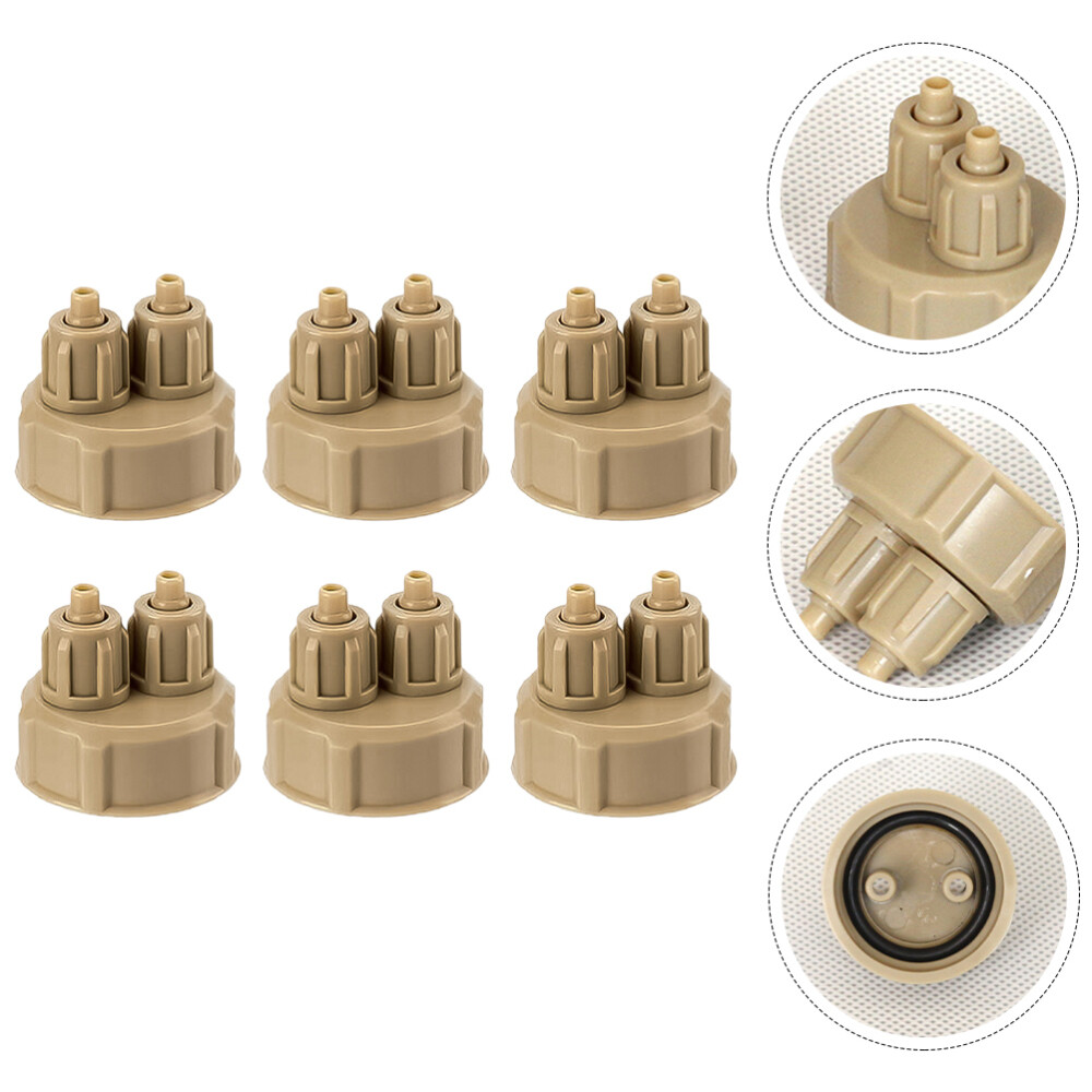 6Pcs Co2 Diffuser Electric Generator DIY Reactor Bottle Cap Self Made