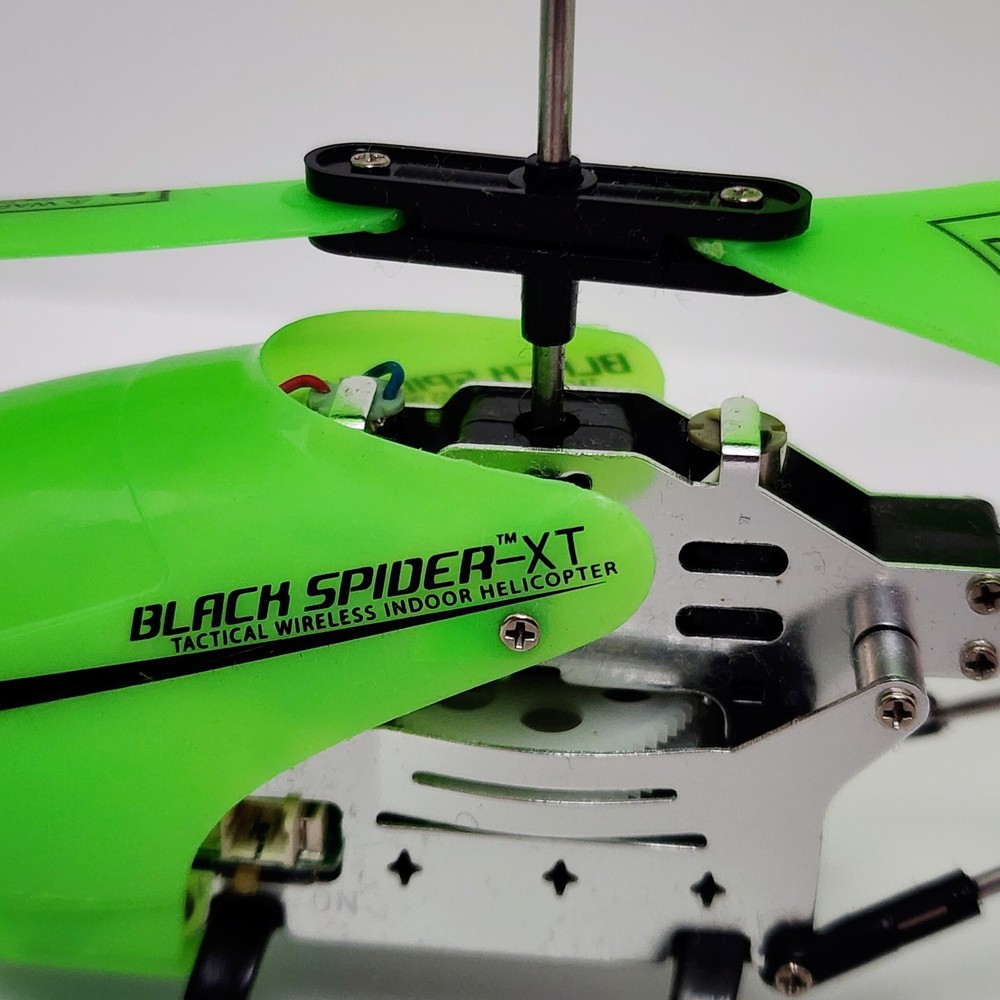Black Spider XT Tactical Wireless Indoor RC Infrared Helicopter RTF Untested