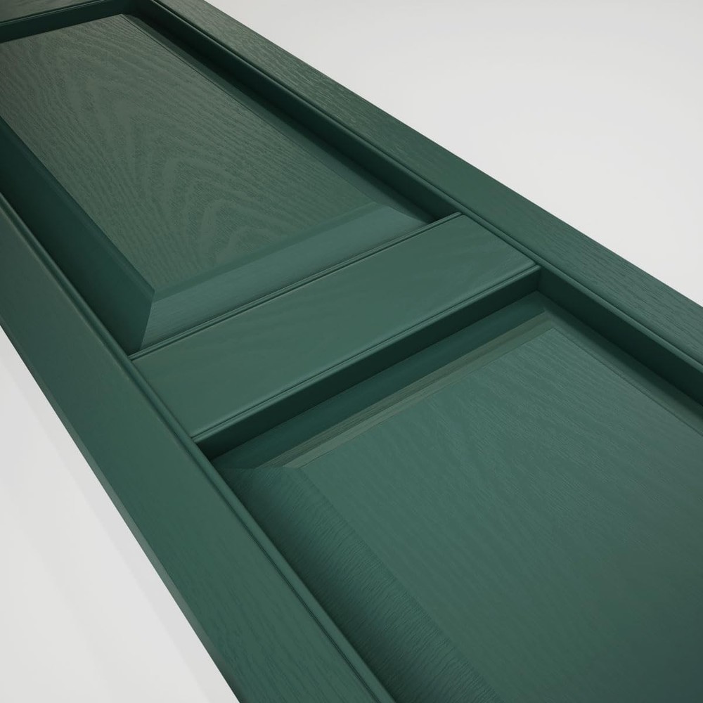 LP2C12X06200FG Custom Two Equal Panels, Raised PanelShutter (Per Pair)12"W x