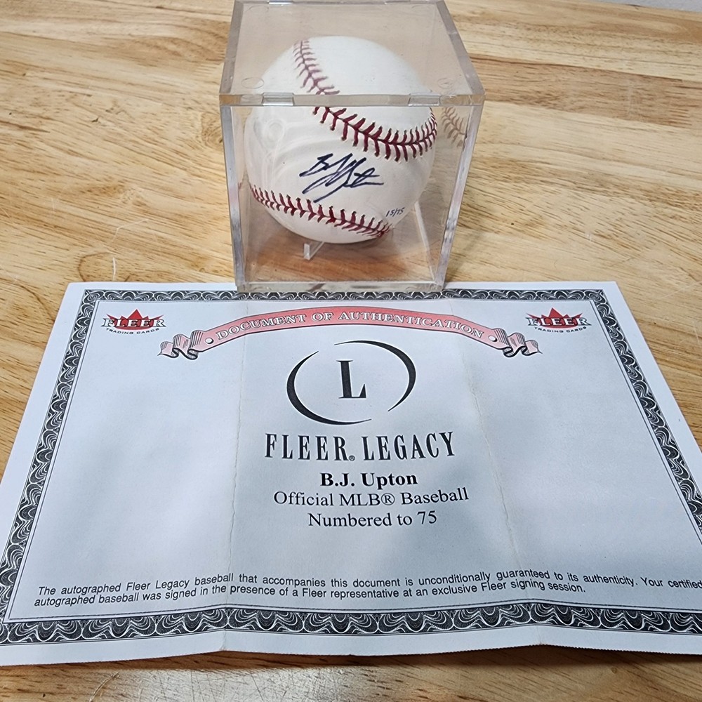 BJ Upton Signed Official Major League Baseball JSA