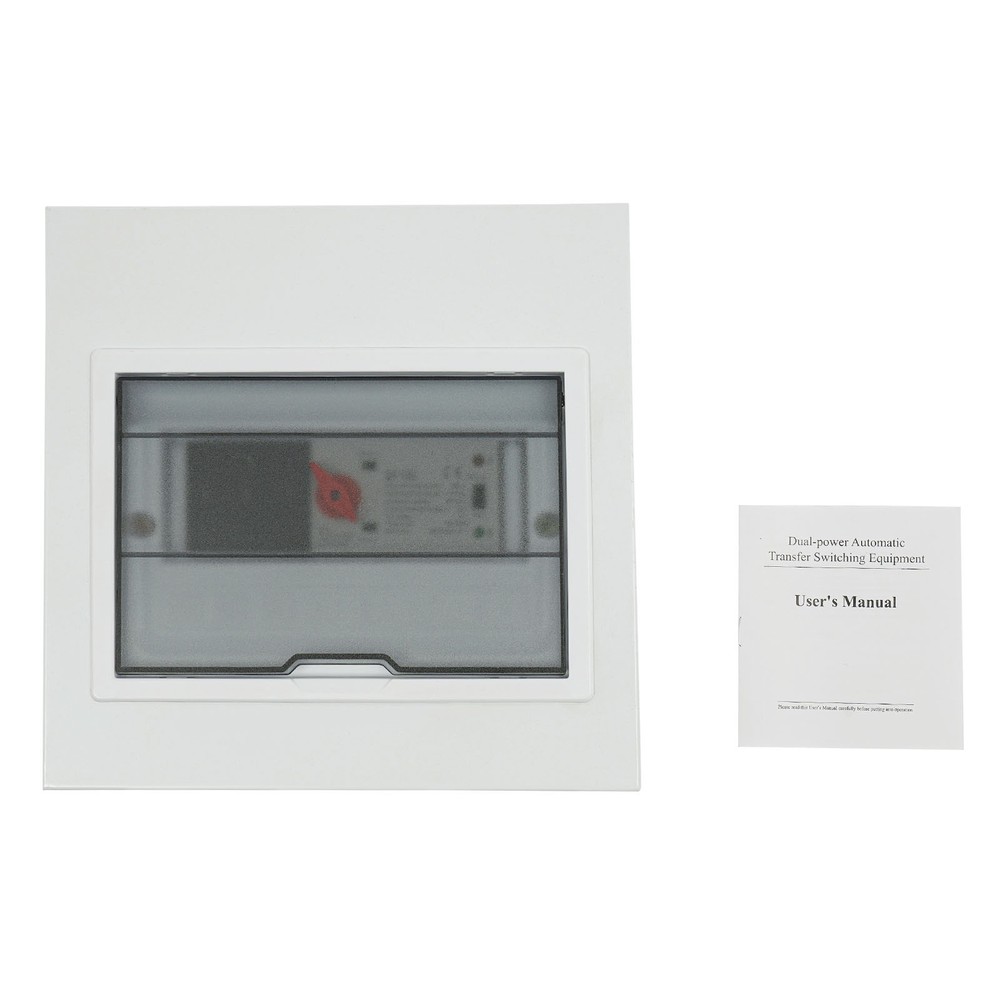 100A Automatic Generator Transfer Switch Dual-Power 3P w/Visual Protection Cover