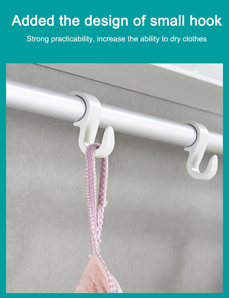 Wall Mounted Collapsible Clothes Drying Rack For Laundry Room Bathrooms