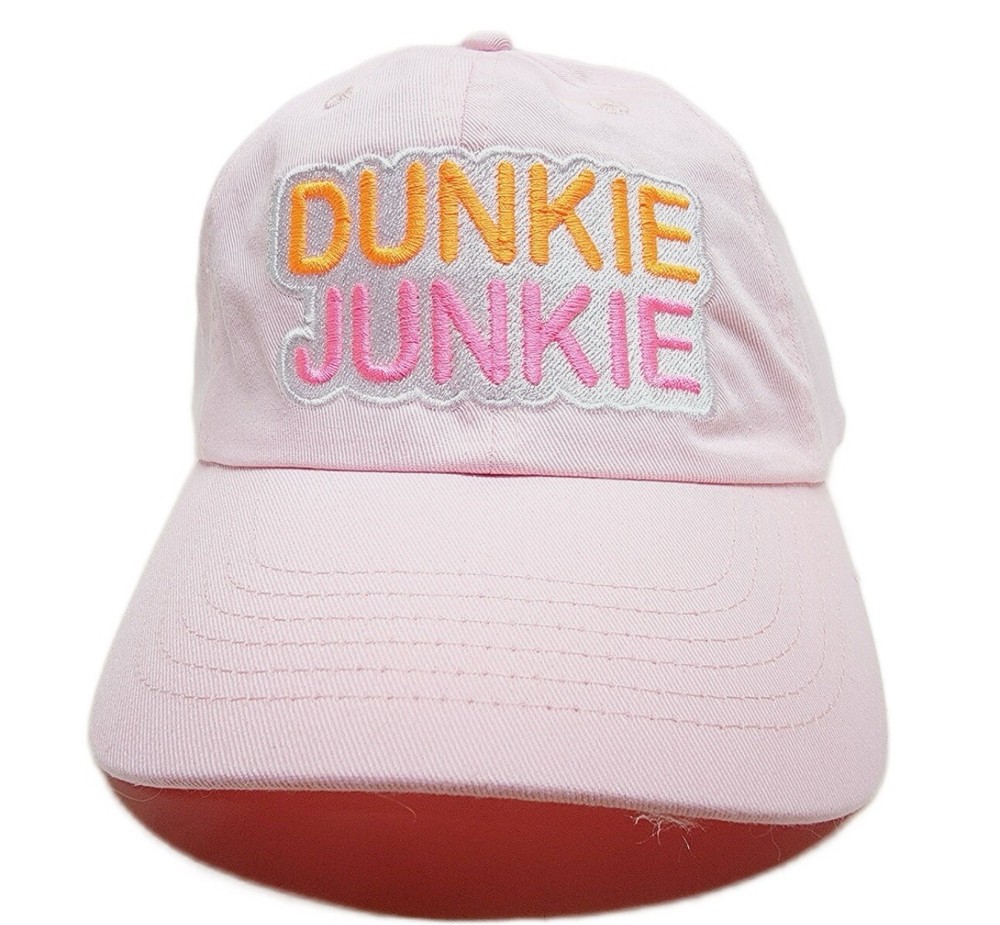 Dunkie Junkie Embroidered Relaxed Fit Unstructured Hook and Loop Cap Hat