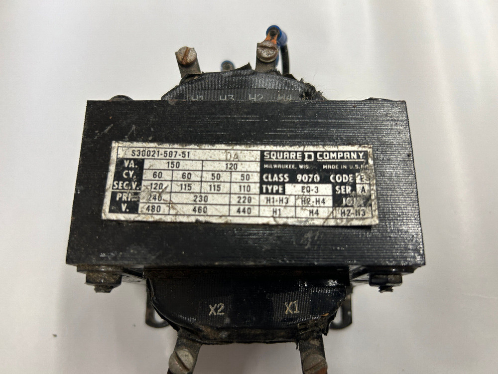 Transformer S30021-507-51 Class 9070 Type E0-3 Square D Ser A