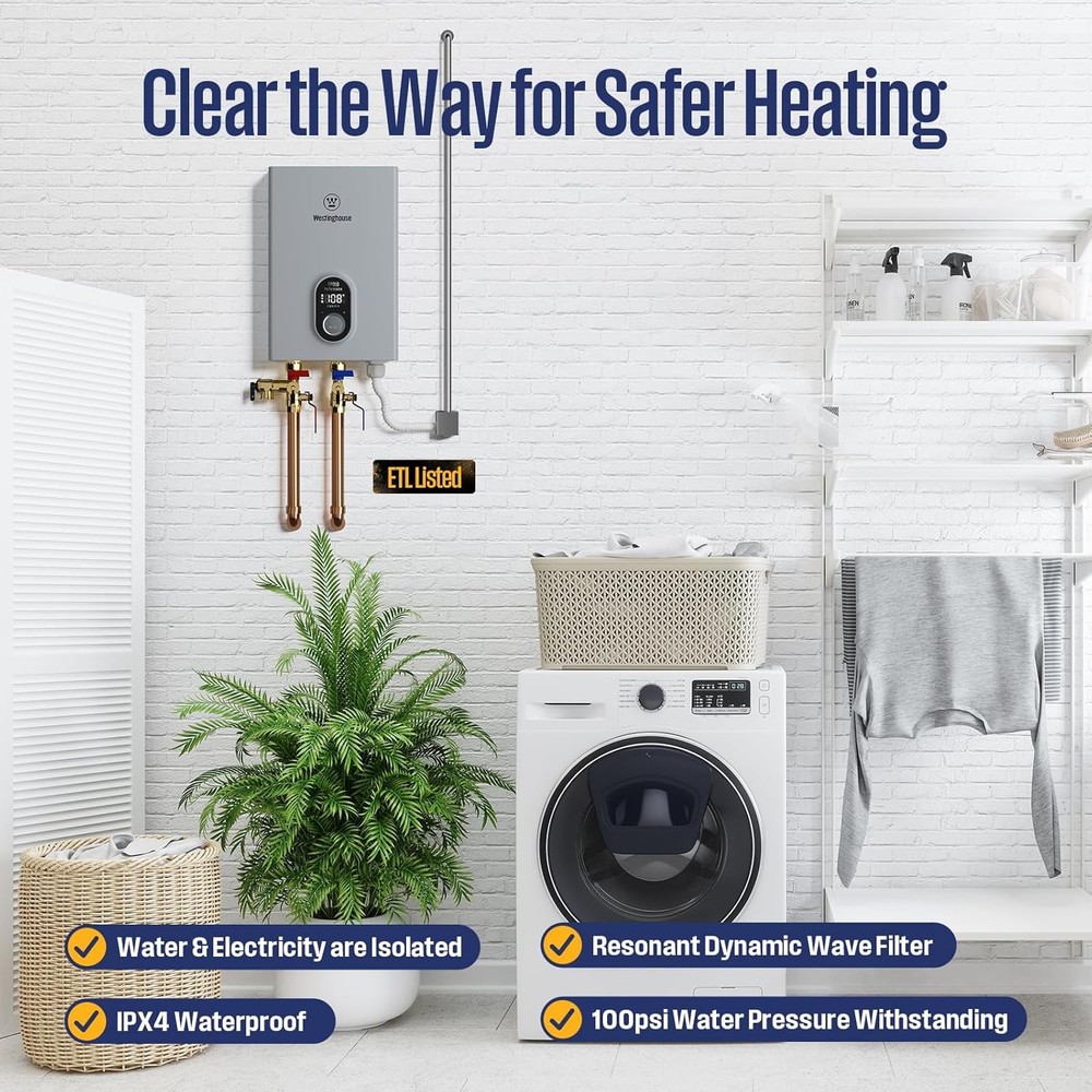 USED* 11kW Tankless Water Heater Electric Instant for WiFi & Amazon Alexa