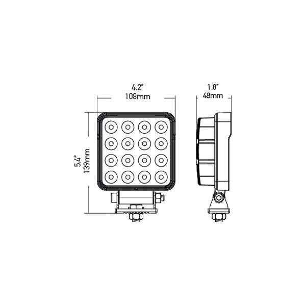 ValueFit 4.2 24W Square Flood Beam LED Light