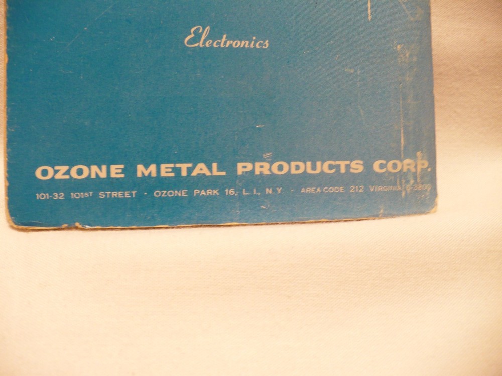 Vtg OZONE Metal Prods. Conversion Factor Booklet Dampers Actuators Landing Gear