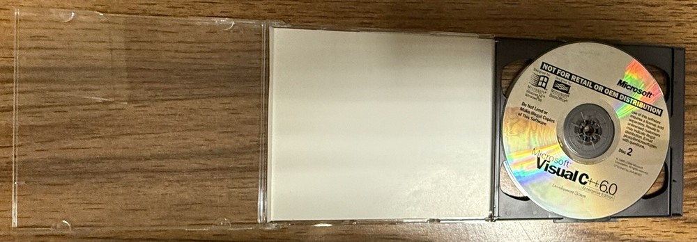 Microsoft Visual C++ Enterprise Edition 2 CD with Valid CD Key