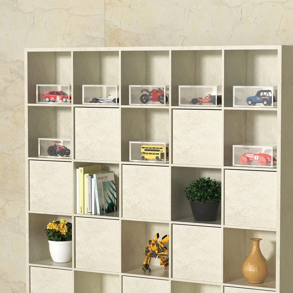 Decorative Acrylic Box with Lid, Clear Cube Display Case, Multi-Purpose Box S...