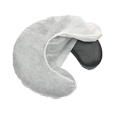 Fitted Disposable Massage Headrest Covers Face Rest Cradle Covers White 1 pack