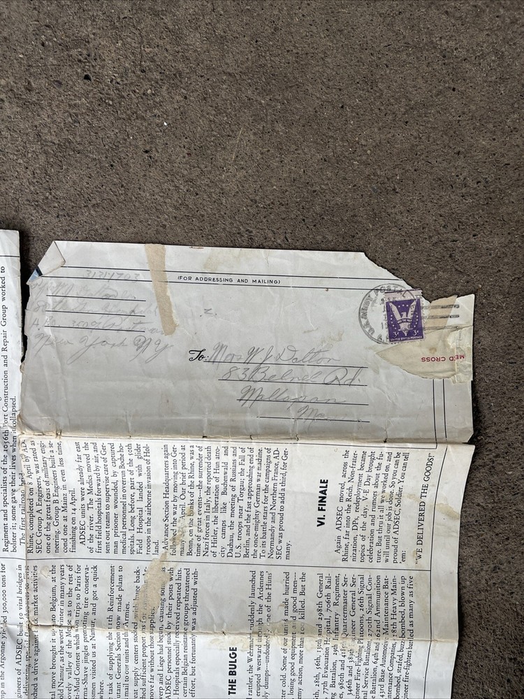 WW2 US Army Adsec In Action Map (KB
