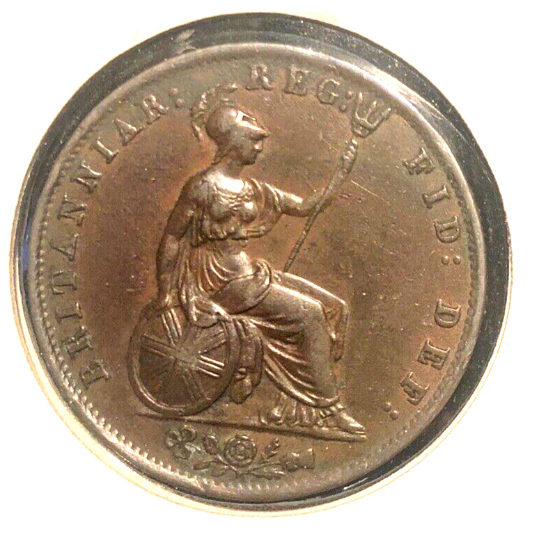 Great Britain 1853 half penny KM 726 XF