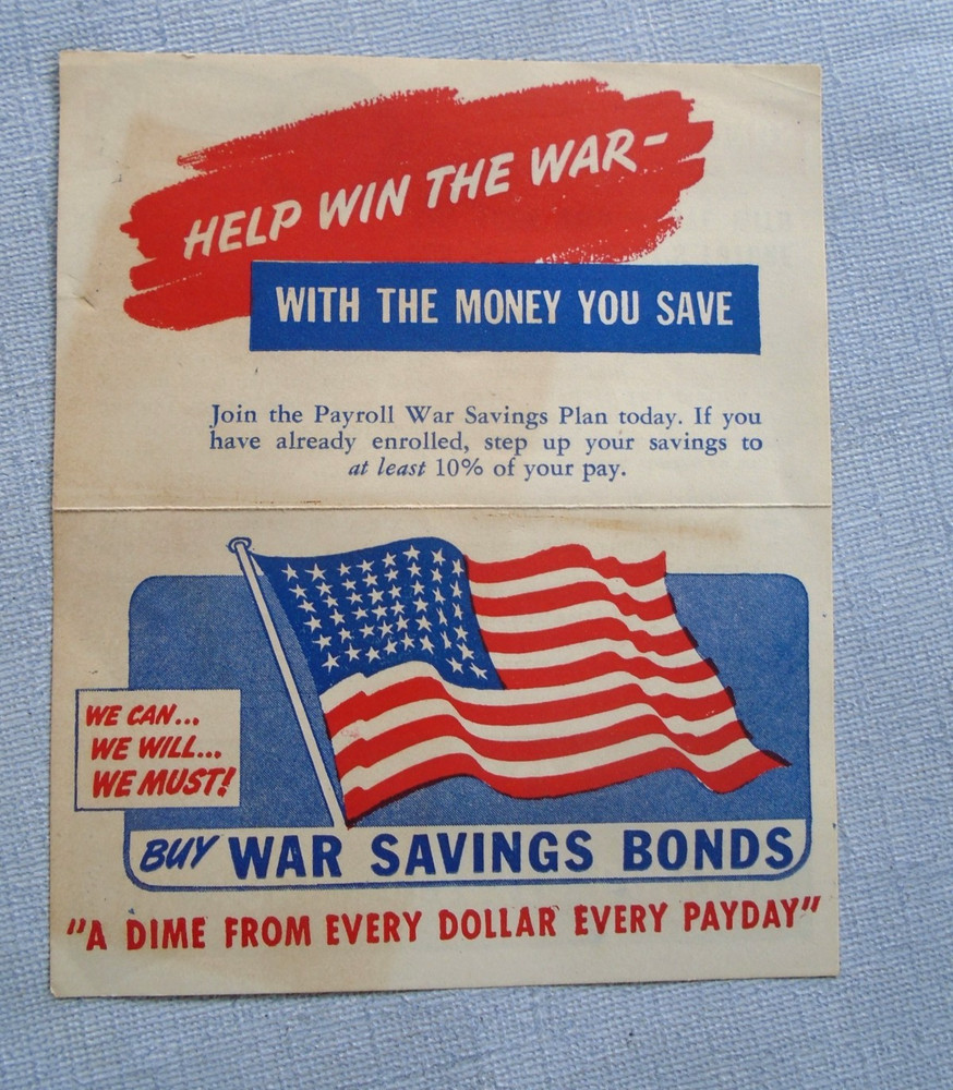 WWII Payroll War Savings Plan ad
