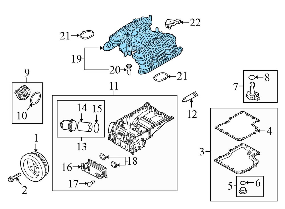 2011-2018 PORSCHE CAYENNE - Intake Manifold 94611001663