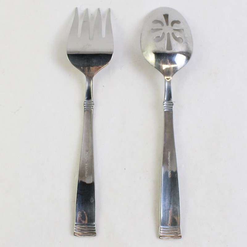 Pfaltzgraff Tribute Stainless Steel Serving Spoon & Fork