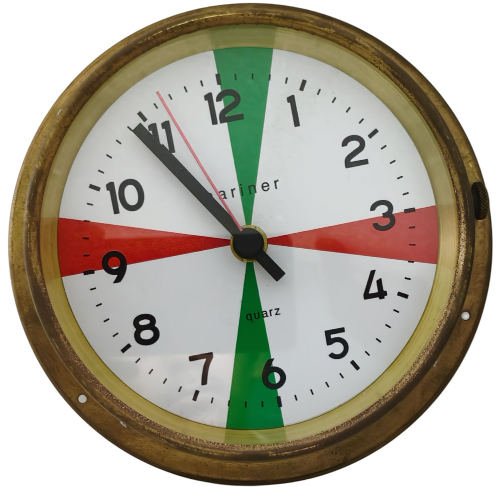 Mariner Royal Maritime Wall Clock Solid Brass Nautical Ship's Captain Quartz