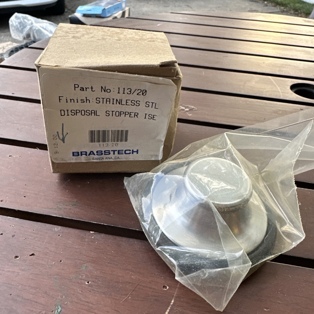 Brasstech 113 Garbage Disposal Stopper, Stainless Steel