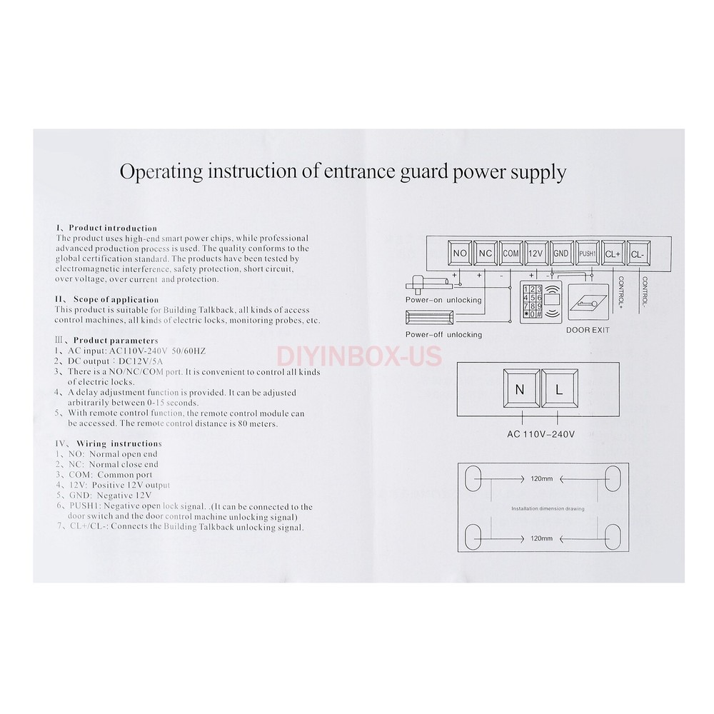 Electric Door Access Control System RFID Keypad for Magnetic Lock Keypad Control