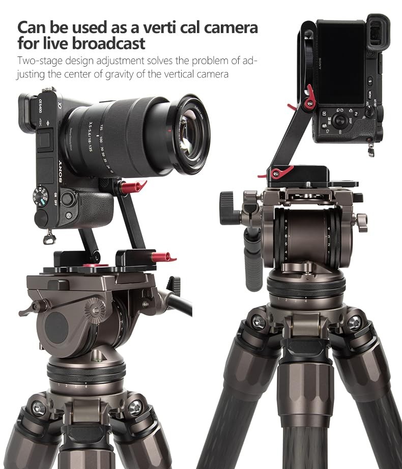 Z-Type Foldable Quick Release Plate Aluminum Tripod Adapter for DSLR Cameras