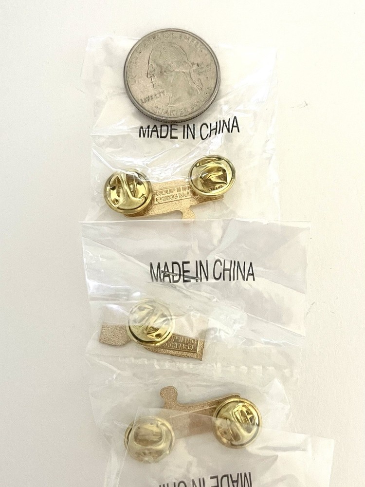 McDonald’s Button Lapel Hat/Shirt Pins Assorted Fast-Accurate-Friendly, 3PC Set