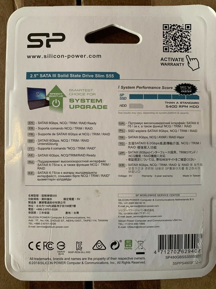 Silicon Power 480GB S55 7 mm Internal Solid State Drive =