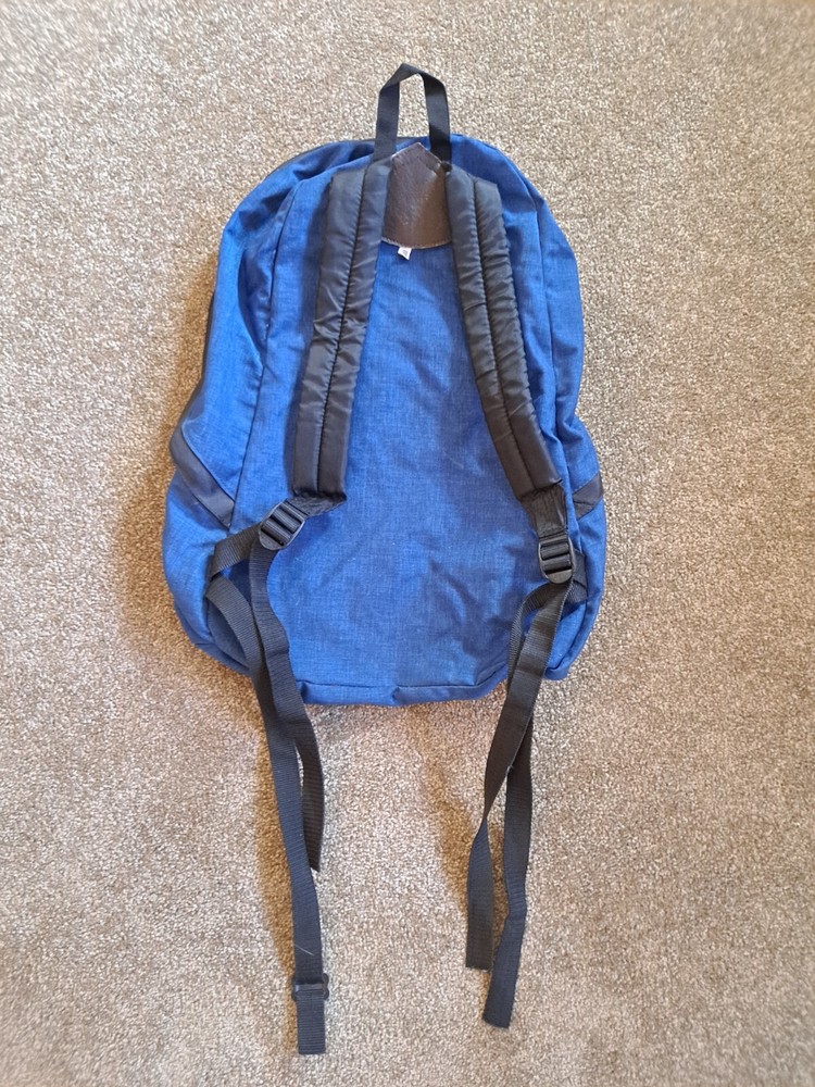 Stansport Backpack Canvas Blue School Book Bag