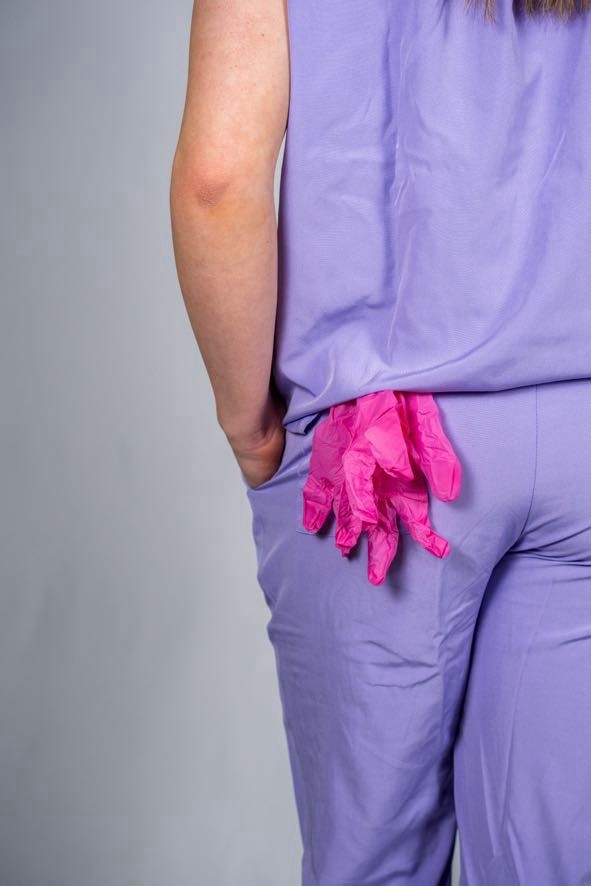 SMALL | NIGHT SHIFT LAV | 2 PC SCRUB SET